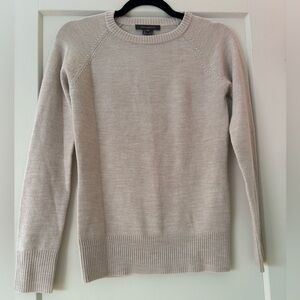 French Connection Light Beige Crew Neck Sweater